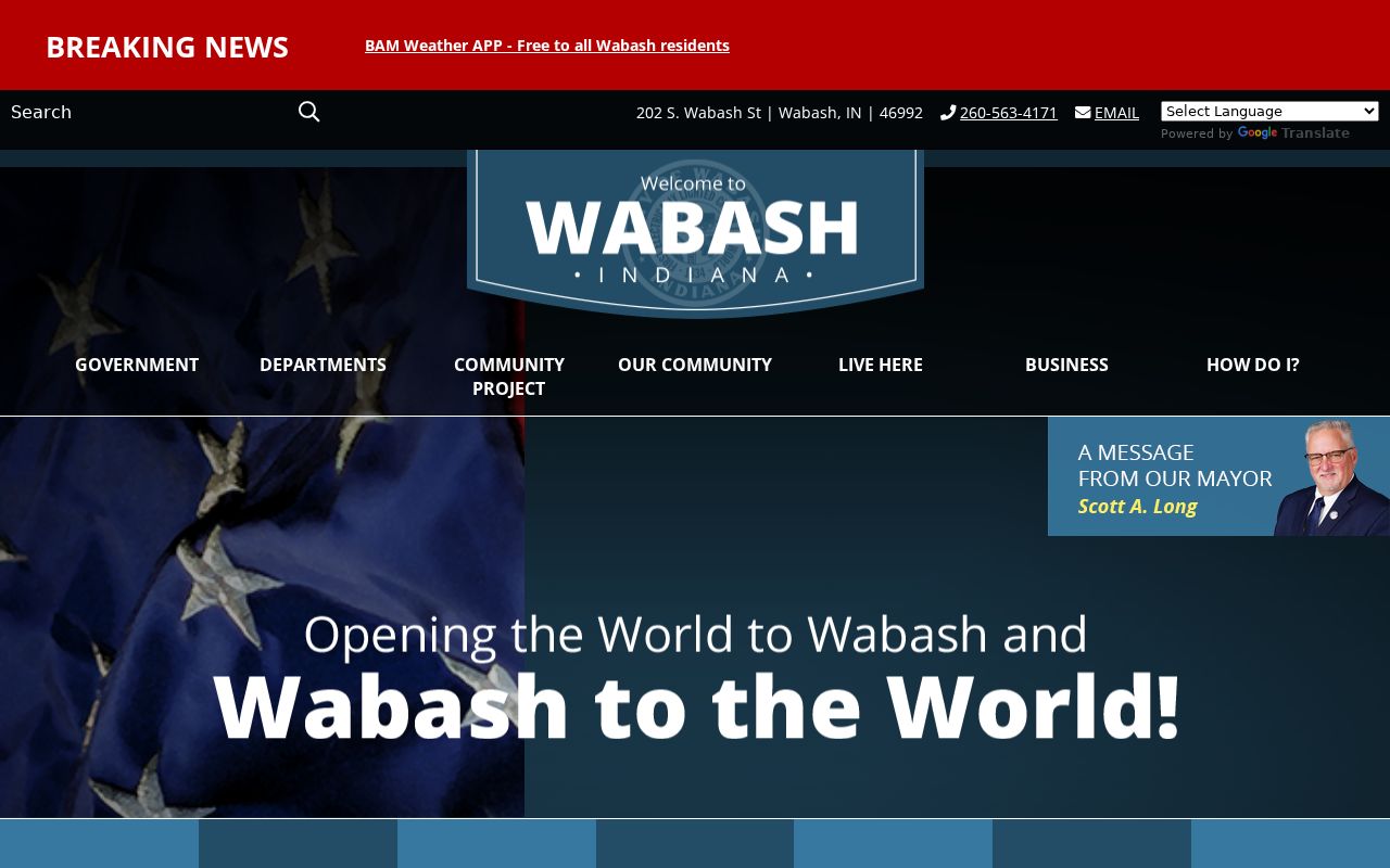 City of Wabash services relevant to arrest warrant routing